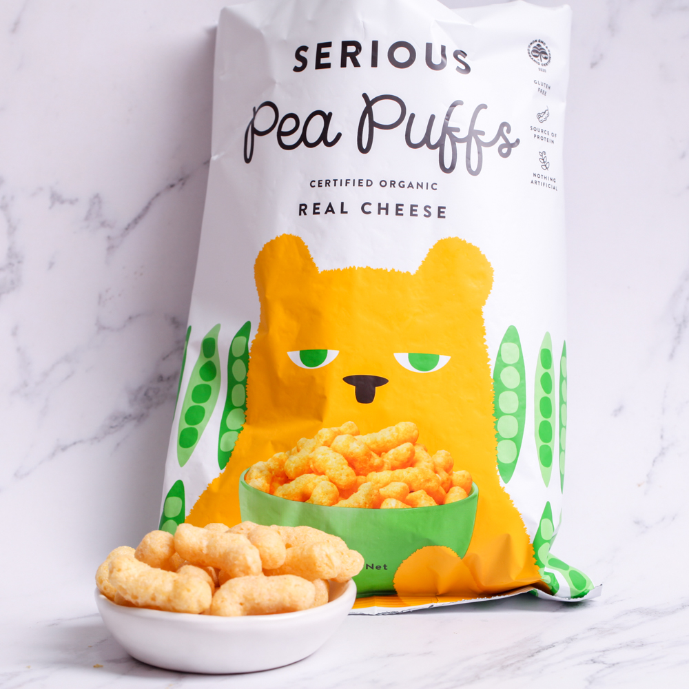 Organic Pea Puffs, Real Cheese - Serious Food Co